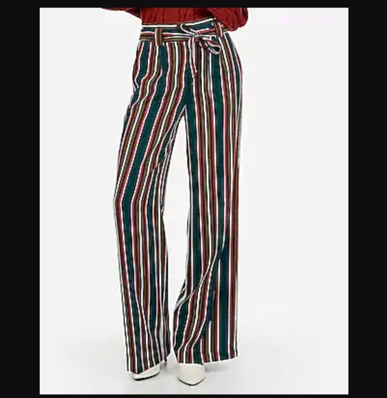 express striped pants
